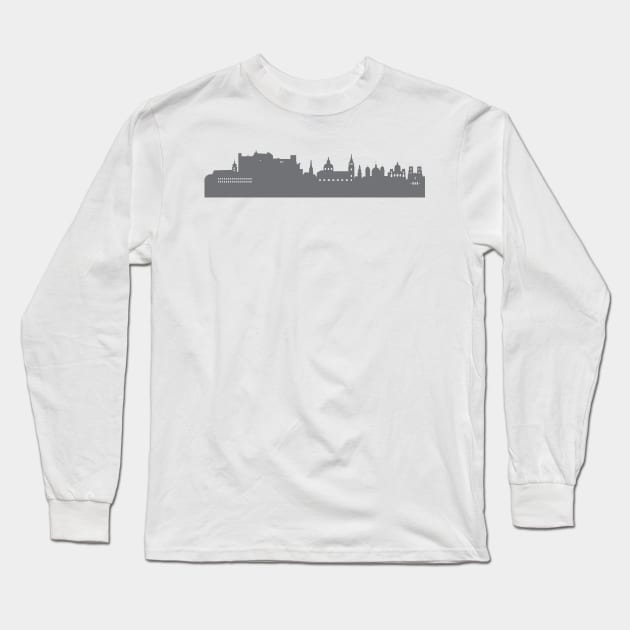 Salzburg in gray Long Sleeve T-Shirt by 44spaces